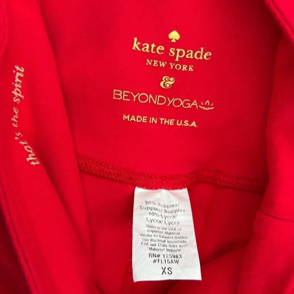 Kate Spade New York Leggings‎ Women's Size XS Red Beyond Yoga Capri Tights